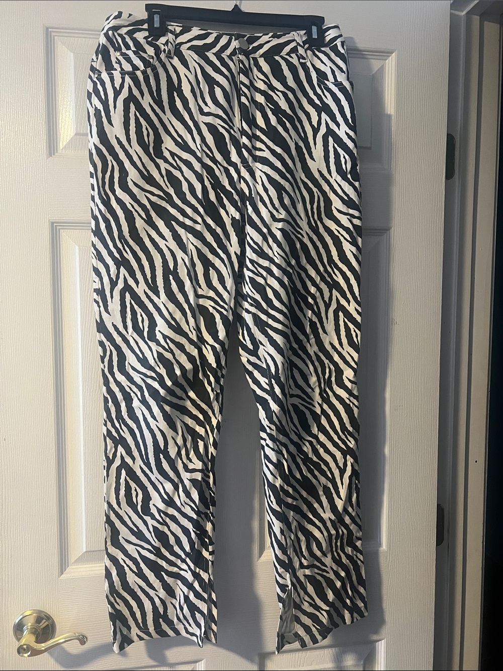 Black & White Zebra Print Women’s Pants